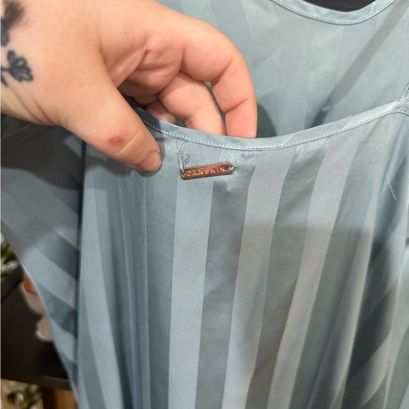 Danskin Gray and Green Sleeveless slip midi Dress size Xl - Picture 7 of 10